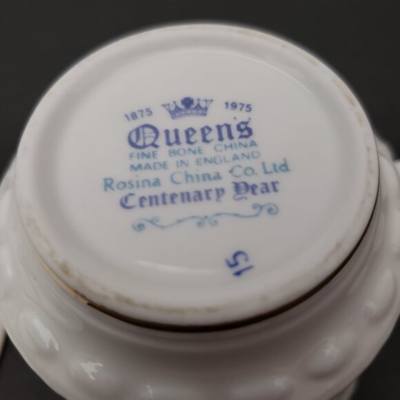 VTG 1975 Queen's Fine Bone China Floral Tea Cup & Saucer By Rosina China - Picture 6 of 10